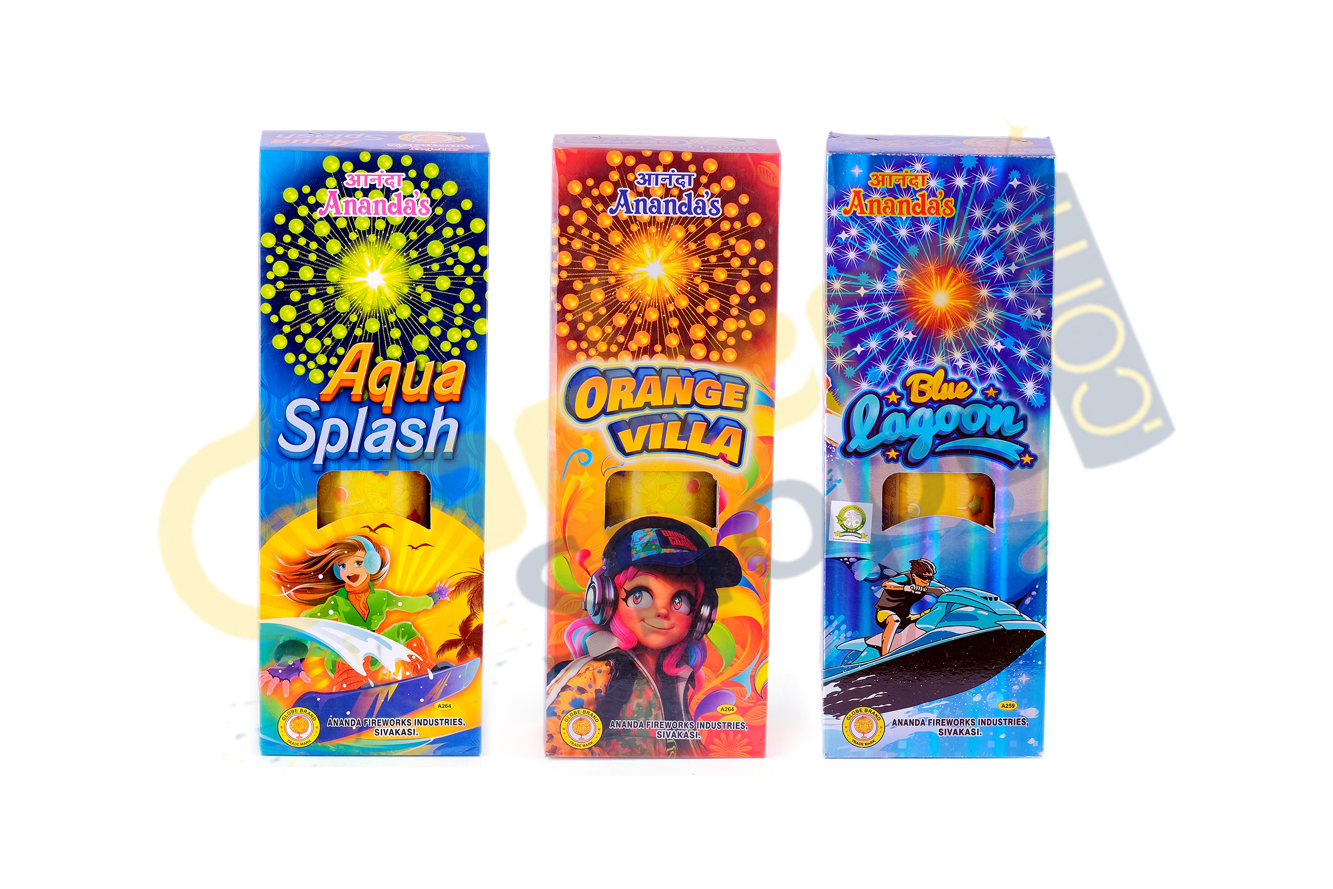 3.5" Pipe(Orange, Aqua, Pink, Blue)