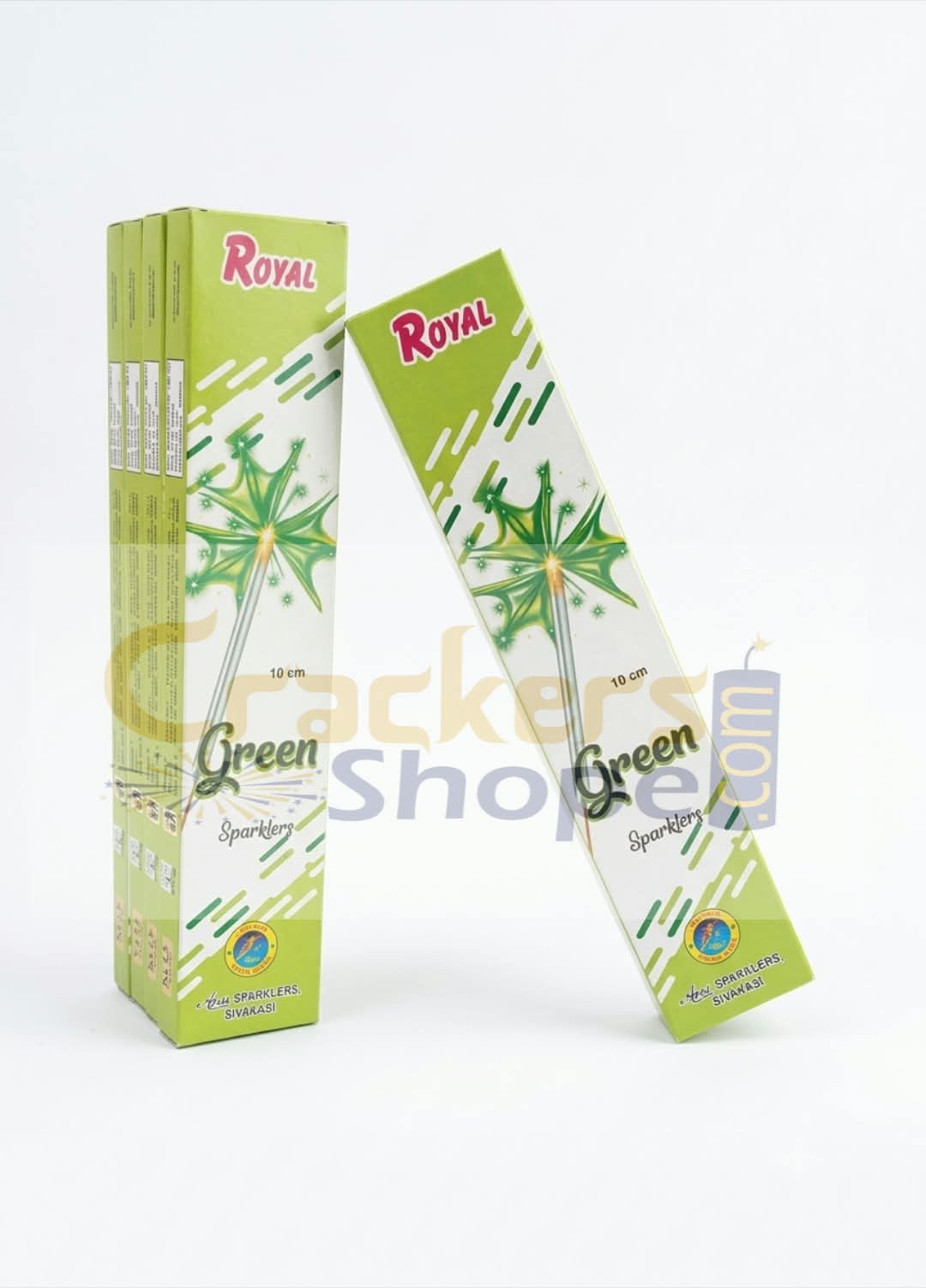 10 Cm Green Sparklers (Royal)
